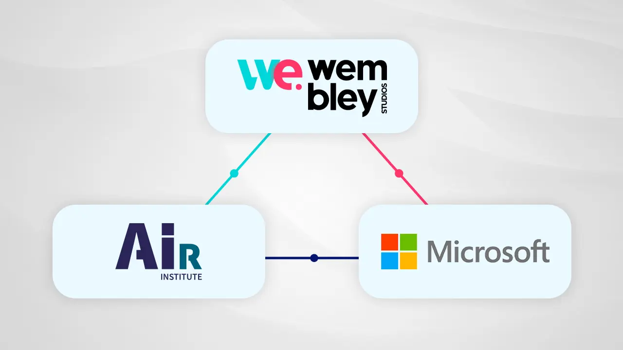Firma del acuerdo entre Wembley Studios, AIR Institute y Microsoft en La Finca, Pozuelo de Alarcón